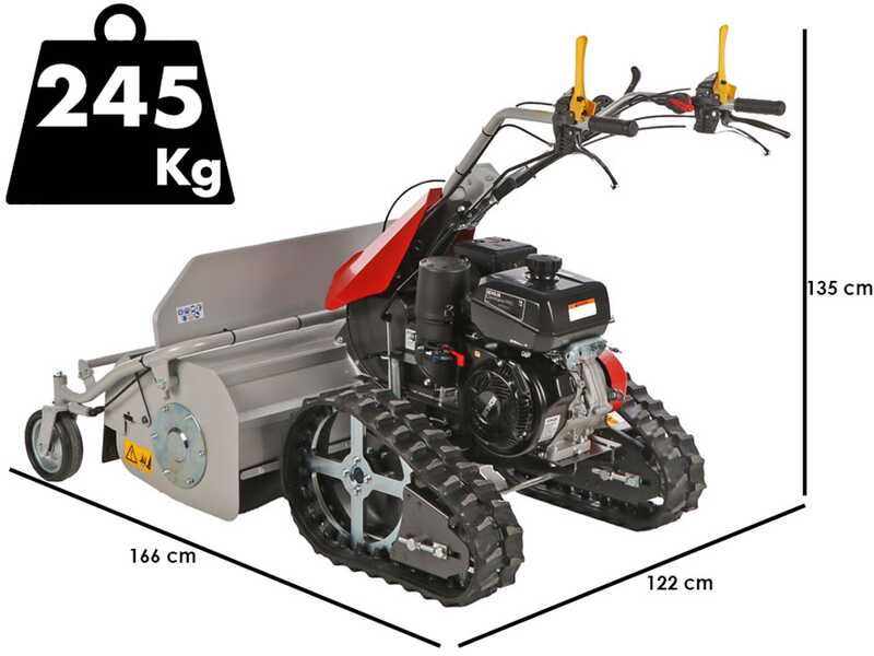 Efco DR 100 TR - Trinciaerba professionale a martelli cingolato - Kohler CH440