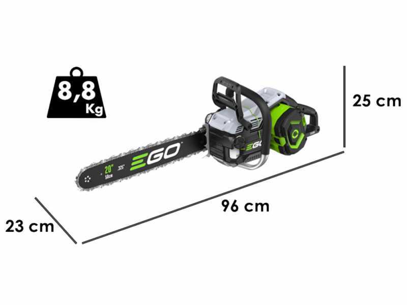 EGO CSX 5000 -  Motosega a batteria 56V 6Ah - Lama da 50 cm