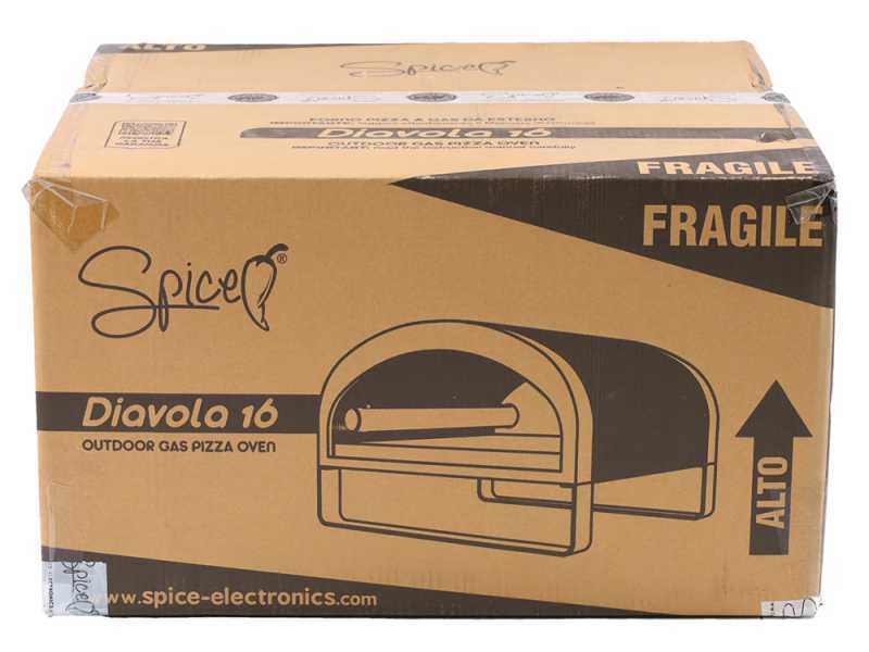 Spice Electronics Diavola 16&quot; - Forno a gas per pizza - Biscotto di Casapulla