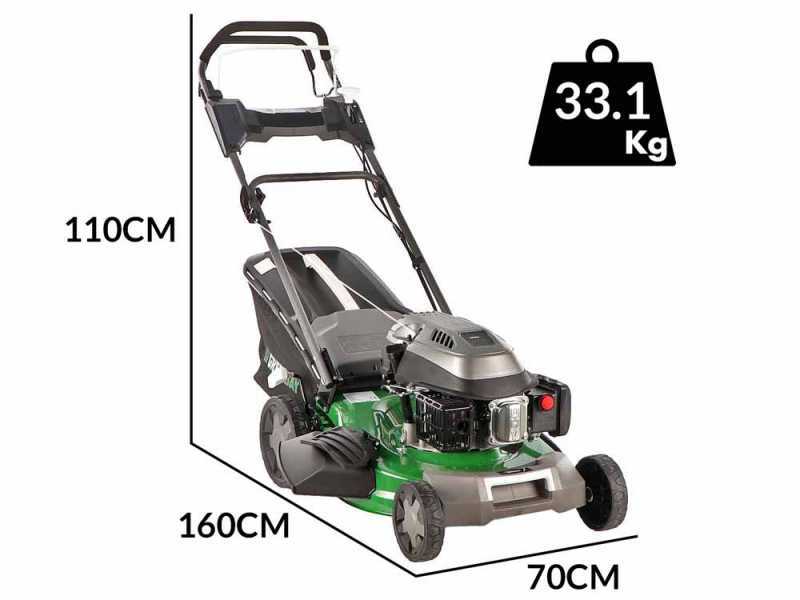 GreenBay GB-LM 51 - Tagliaerba trazionato 4 in 1 -  Motore a scoppio da 196cc