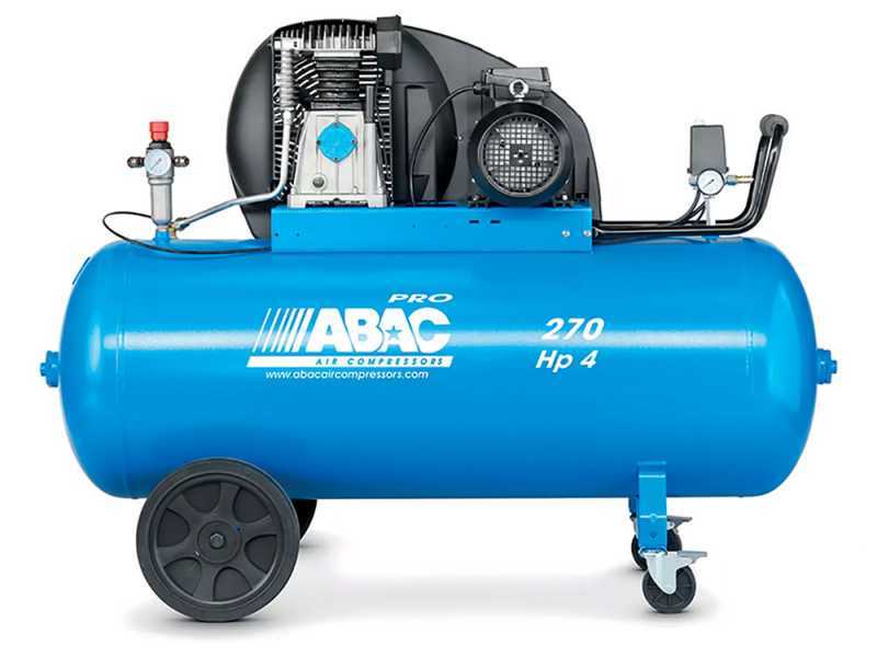 Abac Pro A39B 270 CT3 - Compressore aria trifase a cinghia - 270 lt aria compressa