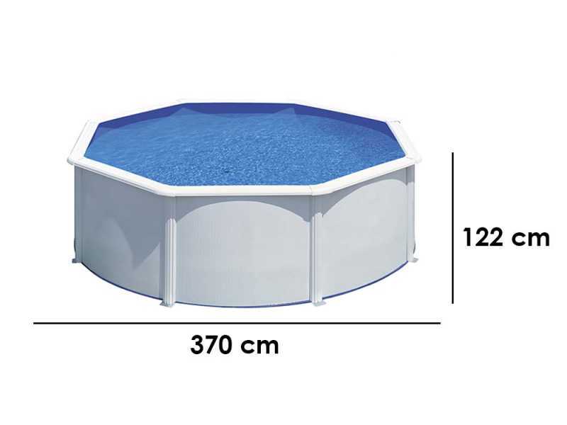 Gre Fidji Rotonda &Oslash;350 x 120 cm - Piscina fuori terra in acciaio