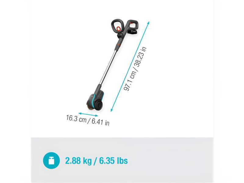 Gardena EasyWeed 1800/18V P4A - Pulisci fughe a batteria - 18V 2Ah
