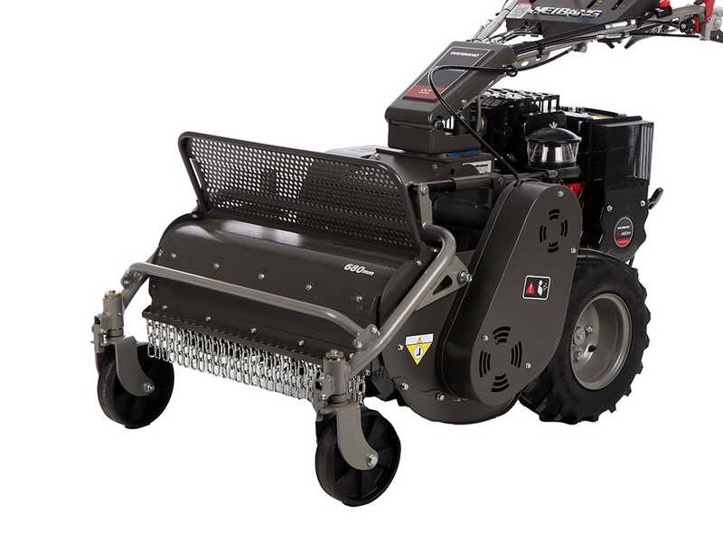 Weibang WBGT6813 - Trinciaerba professionale a martelli - Motore a benzina 9 HP