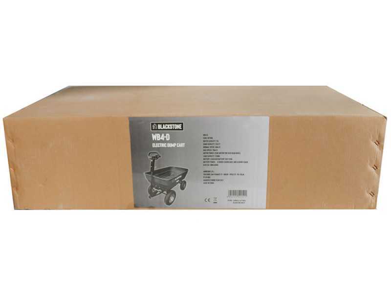 BlackStone WB4-D - Carriola elettrica a batteria 24V 12Ah con ruote