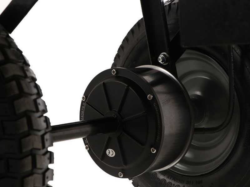 BlackStone WB4-D - Carriola elettrica a batteria 24V 12Ah con ruote