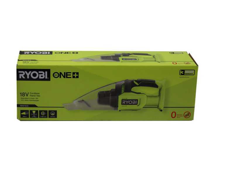 Ryobi RHV18-0 - Aspiratore portatile a batteria - SENZA BATTERIA E CARICABATTERIE