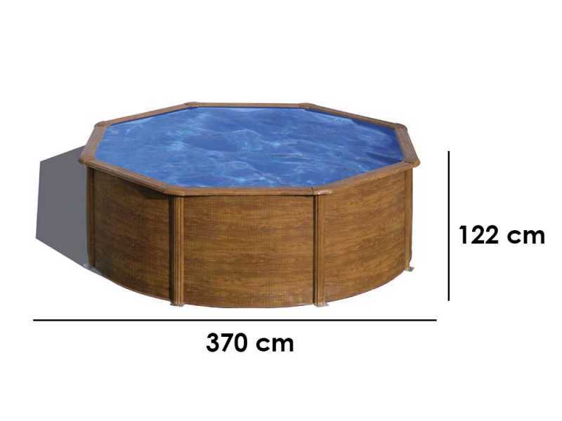 Gre Pacific Rotonda &Oslash;350 x 120 cm - Piscina fuori terra in acciaio