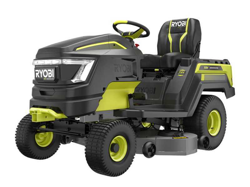 RYOBI RY72TMX117-310 - Trattorino tagliaerba a batteria - 72V / 3x10Ah