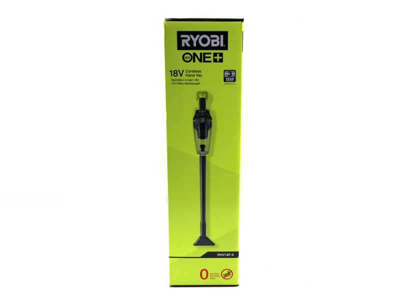 Ryobi RHV18F-0 Aspiratore a batteria con prolunga - SENZA BATTERIA E CARICABATTERIE