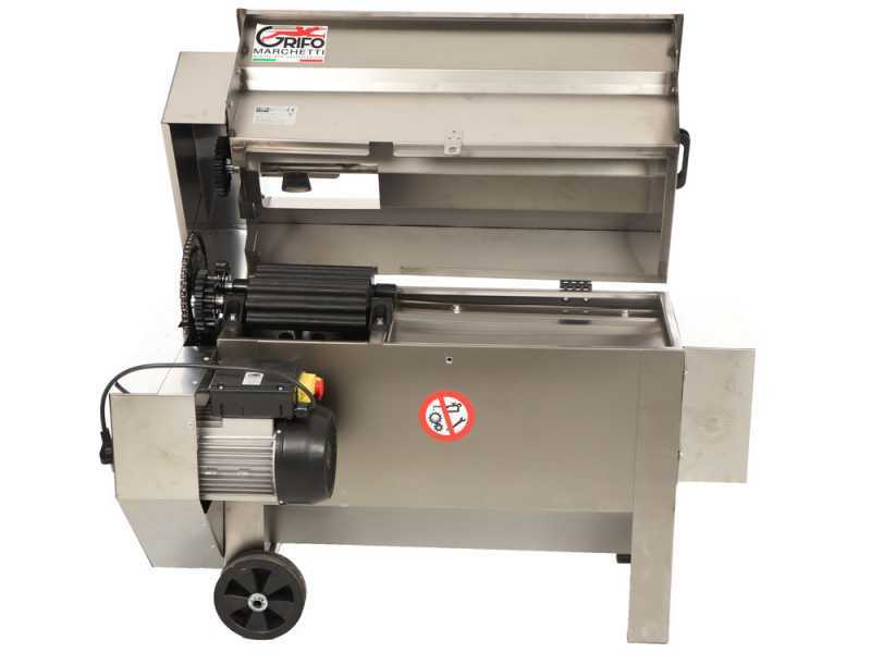 Grifo DVEP20IR - Diraspatrice elettrica in INOX con pompa e rulli - Con protezioni incluse