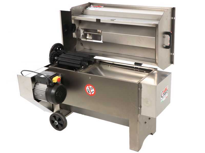 Grifo DVEP20IR - Diraspatrice elettrica in INOX con pompa e rulli - Con protezioni incluse