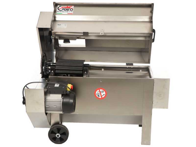 Grifo DVEP20IR - Diraspatrice elettrica in INOX con pompa e rulli - Con protezioni incluse