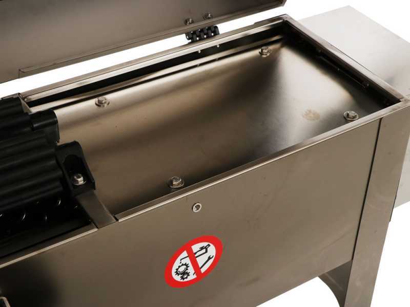 Grifo DVEP20IR - Diraspatrice elettrica in INOX con pompa e rulli - Con protezioni incluse