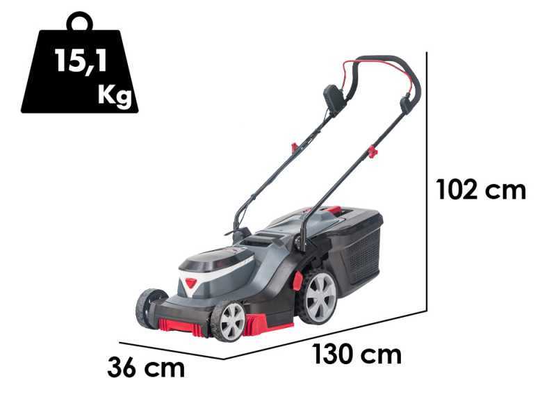AL-KO 3.82 Li Easy - Tagliaerba a batteria - Taglio 38 cm - 2x 18V/4,0Ah