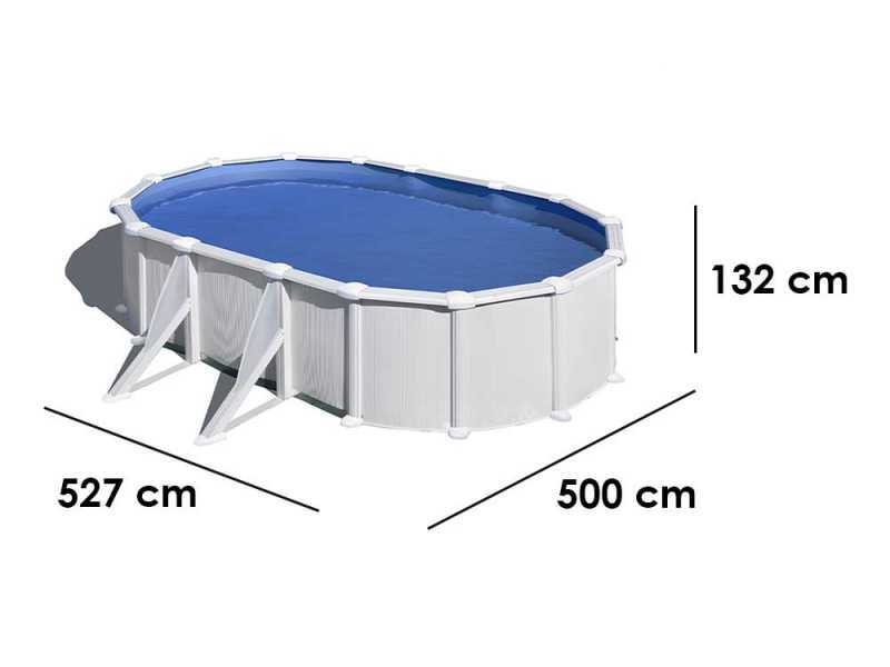 Gre Atlantis Ovale 500x300x132cm - Piscina fuori terra in acciaio
