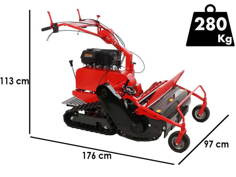 Blue Bird FM860 - Trinciaerba professionale a martelli  - Loncin G420F