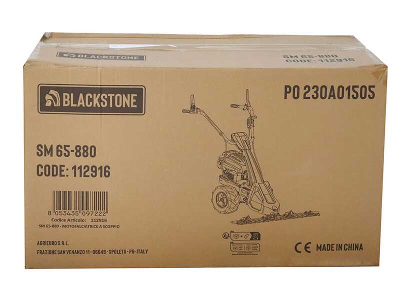 Blackstone SM 65-880 - Motofalciatrice monolama - Motore da 196cc