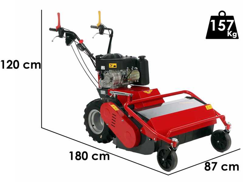 Meccanica Benassi TR 800 - Trinciaerba professionale a martelli - B&amp;S 3125E