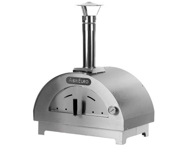 Forno a legna per pizza da esterno Quattro Stagioni Antracite - per 1 pizza