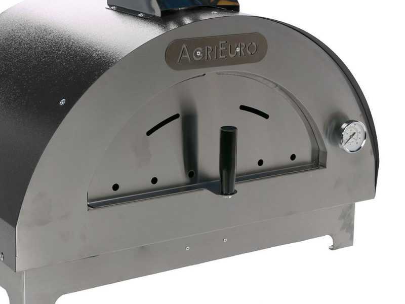 Forno a legna per pizza da esterno Quattro Stagioni Antracite - per 1 pizza