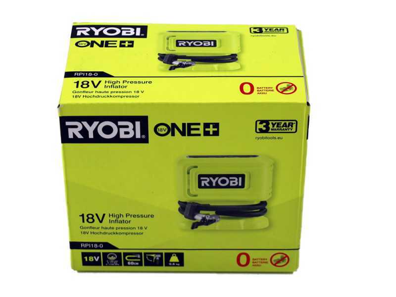 Ryobi RPI18-0 - Compressore a batteria portatile - 18V - 2Ah