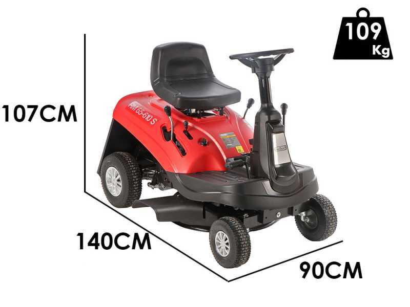 Geotech RM 65-610 S - Trattorino tagliaerba mini-rider - Motore da 196cc -  Avviamento elettrico