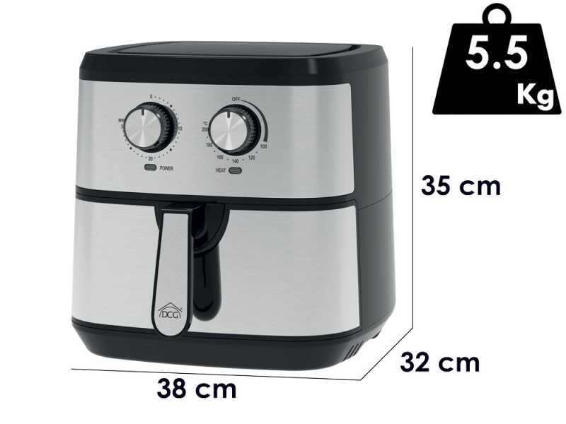 DCG FR3506 - Friggitrice aria 7.5 LT 1800 W