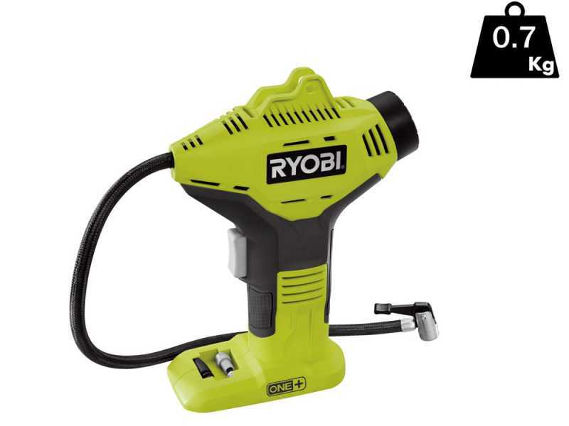Ryobi R18PI-0 - Compressore a batteria portatile - 18V - SENZA BATTERIA E CARICABATTERIE