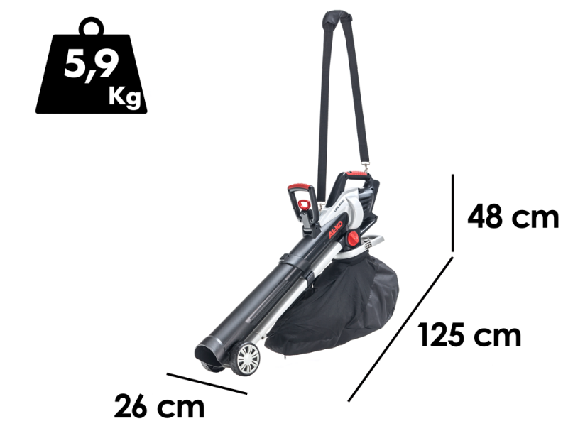 AL-KO Energy Flex LBV 4090 - Soffiatore aspiratore a batteria - 36V 5Ah
