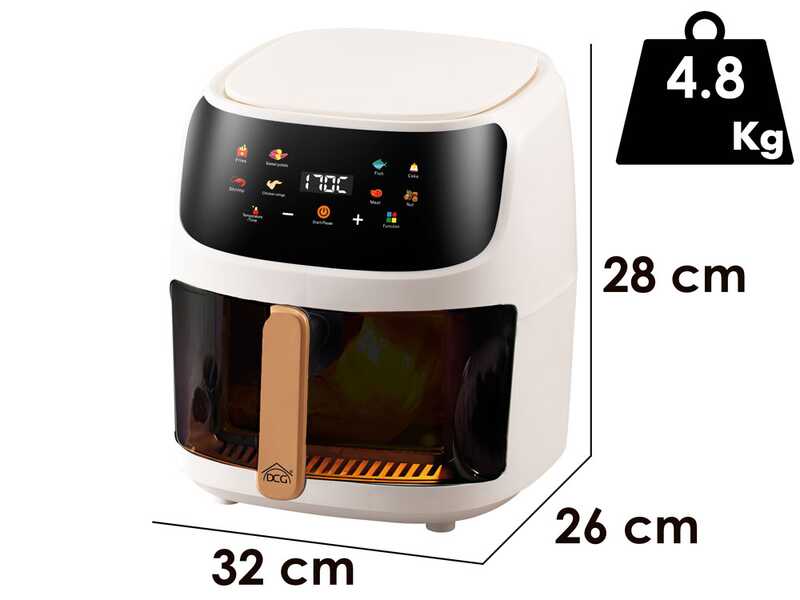 DCG FR3608WD - Friggitrice ad Aria 8L