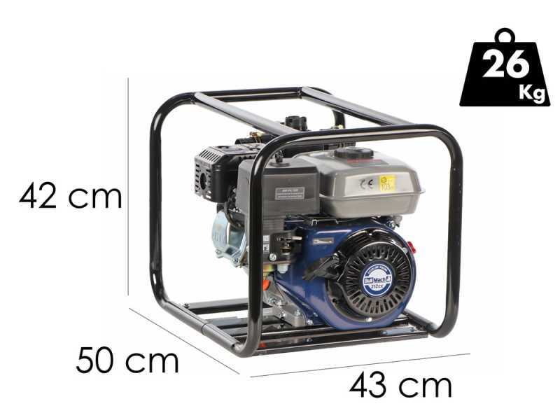 BullMach NAYLA 50 - Motopompa a scoppio alta prevalenza - Raccordi 50/40/40 mm