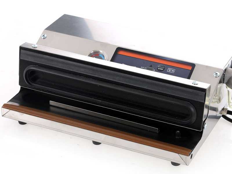 Macchina sottovuoto in acciaio Euro 370 INOX - Barra saldante da 37cm 