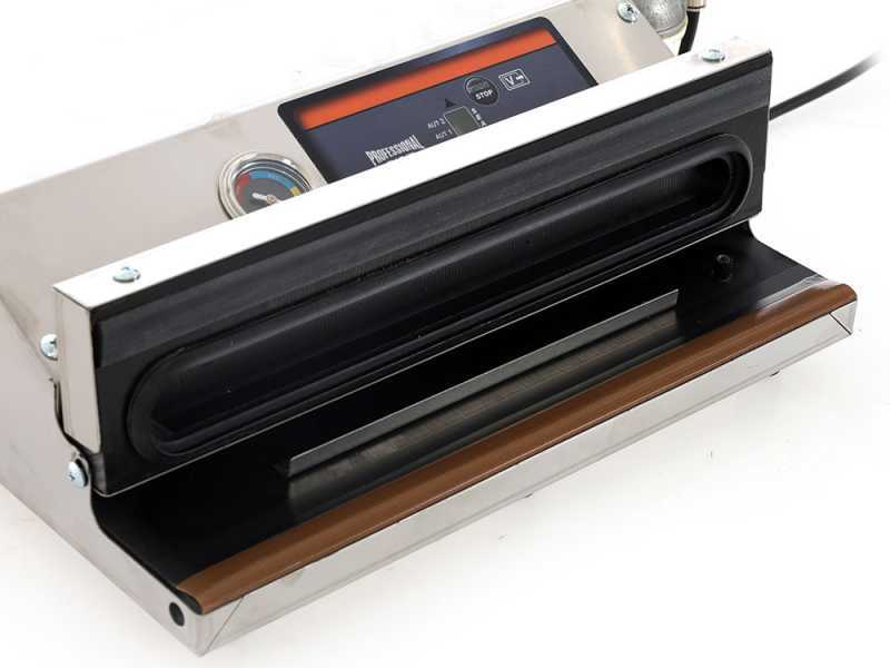 Macchina sottovuoto in acciaio Euro 370 INOX - Barra saldante da 37cm 