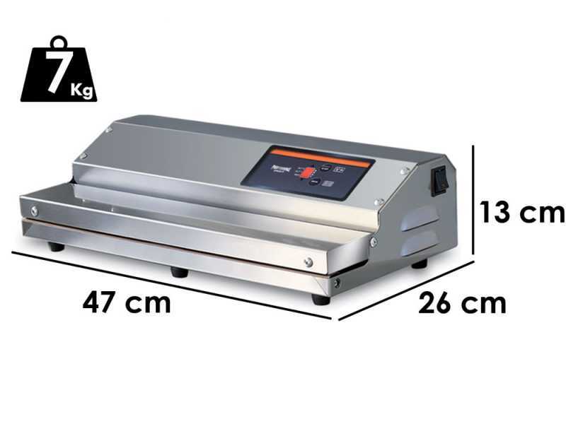 Macchina sottovuoto in acciaio Euro 370 INOX - Barra saldante da 37cm 