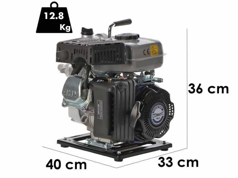 BullMach AQUANIS 25  -  Motopompa a scoppio - Raccordi da 25 mm