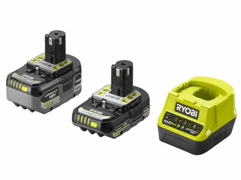 Ryobi RC18120-242X - Batterie al litio 18V 2Ah/4Ah + caricabatterie