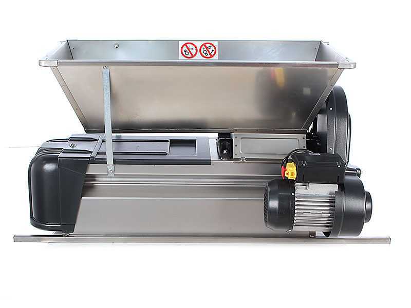 Grifo DMCI.18 - Pigia-Diraspatrice elettrica in INOX - Con protezioni incluse