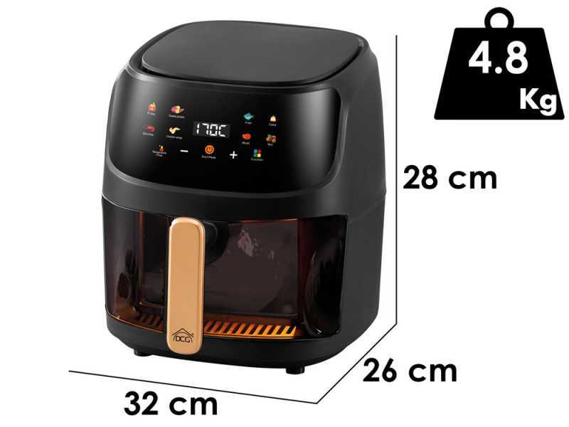 DCG FR3608BD - Friggitrice ad aria con display digitale 8L