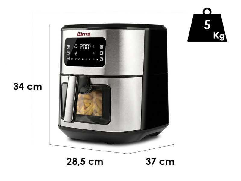 Girmi FG88 Ecofrit Look - Friggitrice ad aria digitale 6.5L