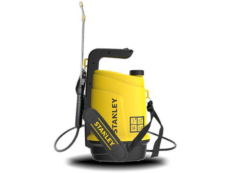 Stanley SXSPBS05E - Pompa irroratrice a batteria a spalla - 5 litri - 3,7V - 2,6Ah