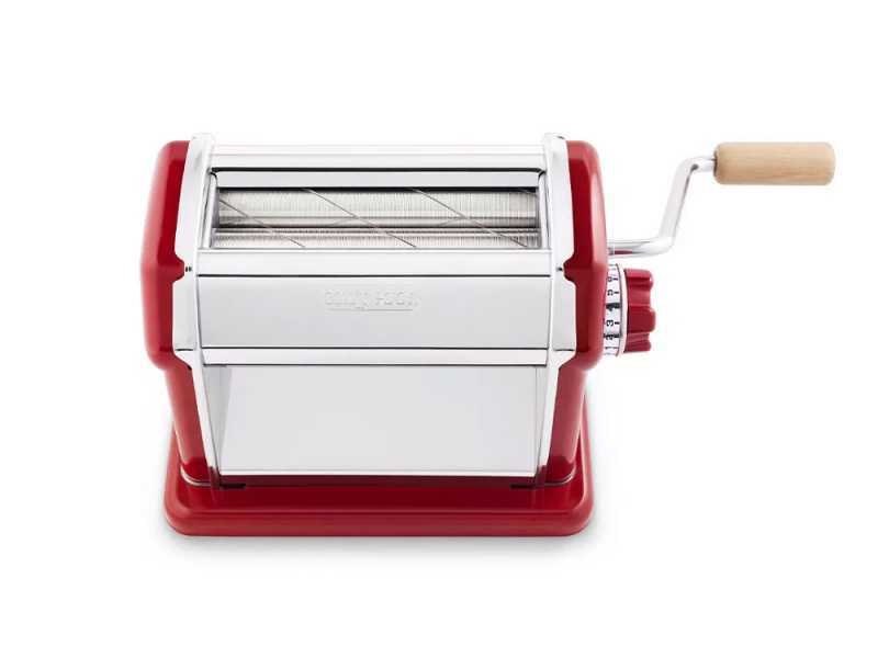 Imperia Gran Gourmet Rosso -  Macchina per la pasta manuale in INOX