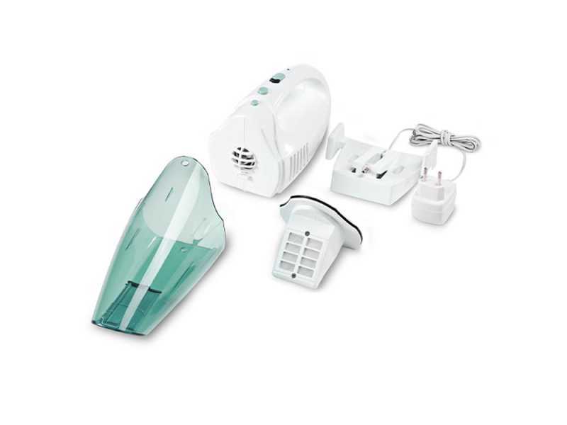 Girmi AP10 - Aspirapolvere portatile ricaricabile wet &amp; dry - Batteria 4,8V