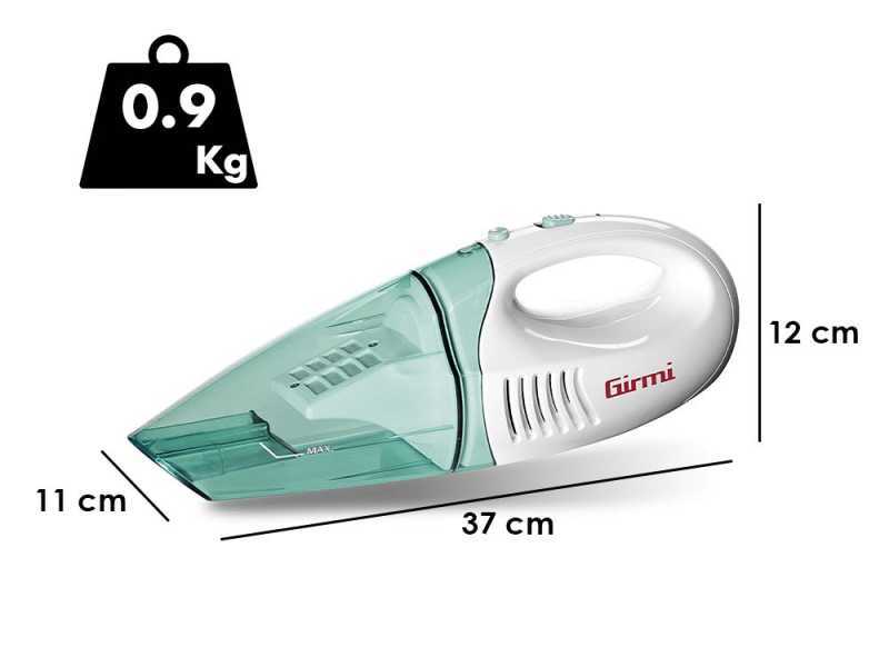 Girmi AP10 - Aspirapolvere portatile ricaricabile Wet &amp; Dry - Batteria da 4,8V