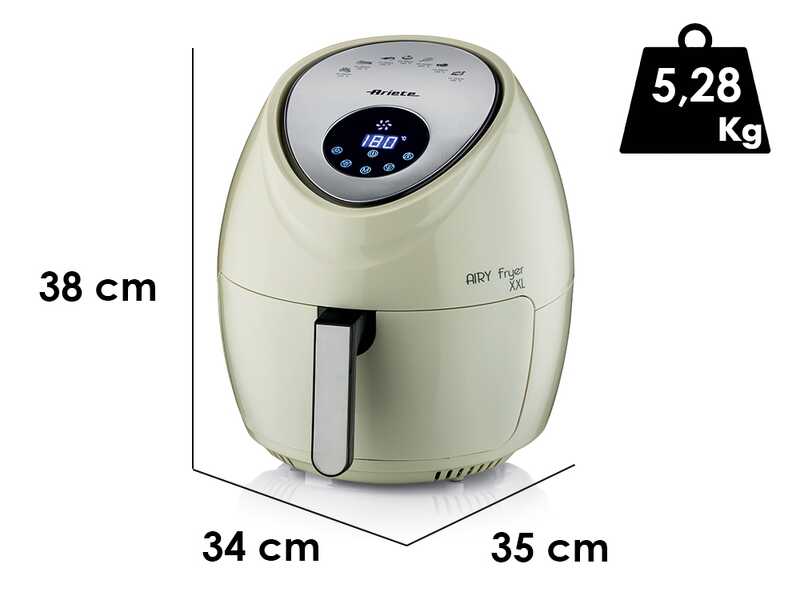Ariete 4618/02 Airy Fryer XXL Beige - Friggitrice ad aria 7L