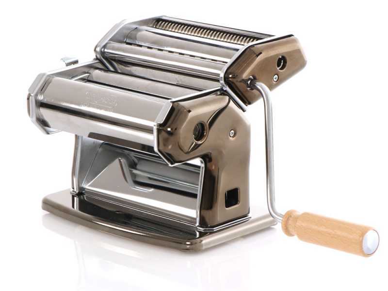 Imperia iPasta T.6,5/12 mm Ruvida Nero - Macchina per la pasta manuale in INOX