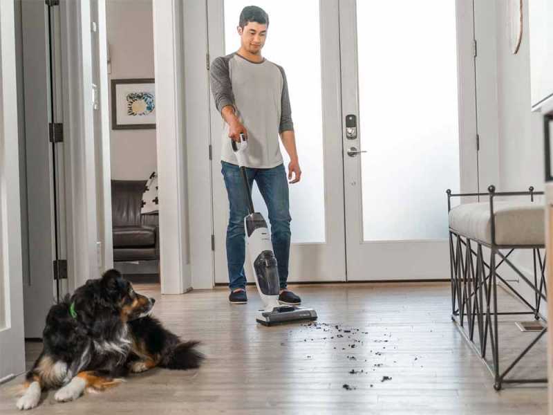 Tineco iFloor 2 Plus - Lavapavimenti a batteria 3 in 1: lava, asciuga e aspira