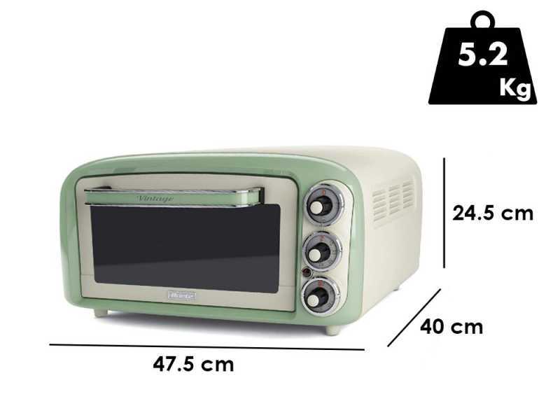 Ariete Vintage Verde - Forno elettrico statico - 18L 1380W