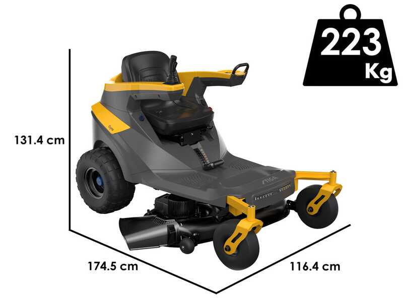 Stiga Gyro 700e - Trattorino assiale a batteria - Motore elettrico a batteria 48V - 64Ah