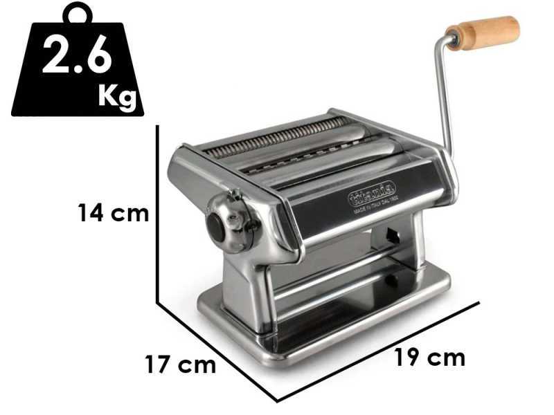 Macchina Per La Pasta Manuale In Acciaio Inox, 6 Livelli Regolabili, Base A Ventosa Antiscivolo, Color Rosa Sakura, Con Tagliapasta